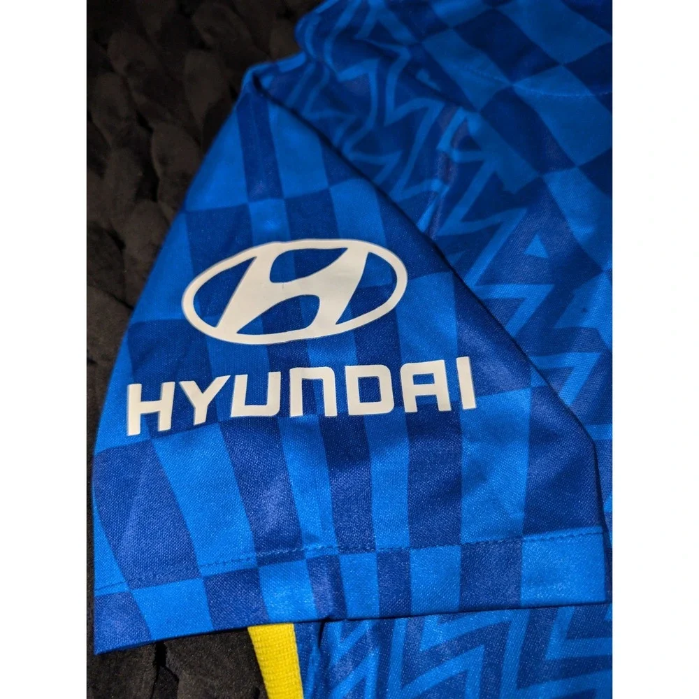 Nike Chelsea FC 2021-22 Blue Home Checkered Soccer Jersey Size Medium